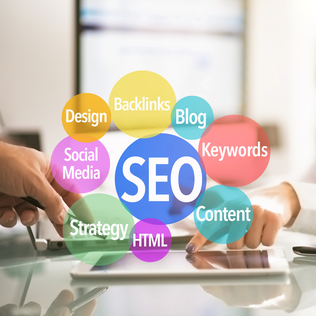 SEO Strategy - showing a lot of methods that goes into SEO
